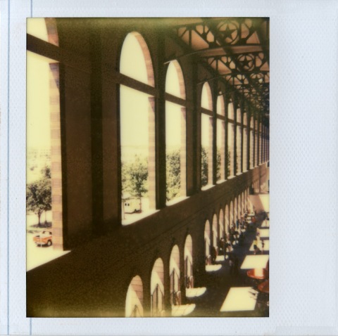 The Ballpark in Arlington - Impossible Project PZ680 - Polaroid Spectra AF